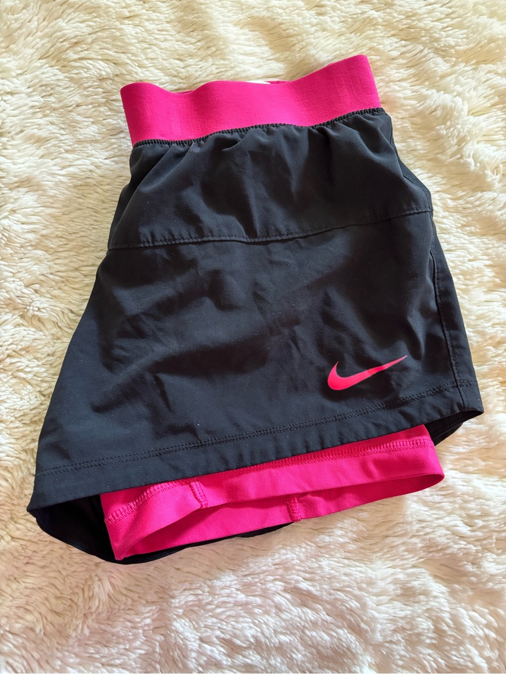 Nike Hot Pink Dri-FIT Athletic Shorts, Size Small